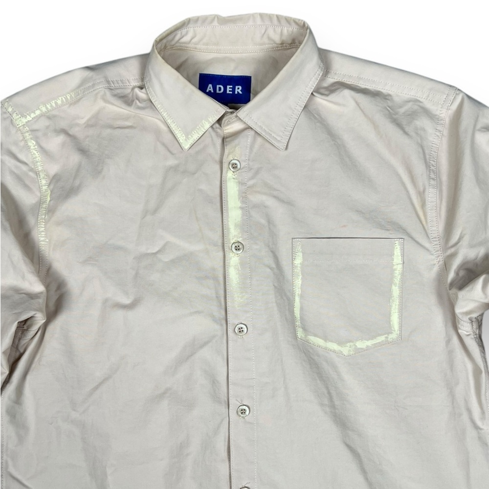 Ader Error Biege Allac Shirt Button Up Oversized … - image 5